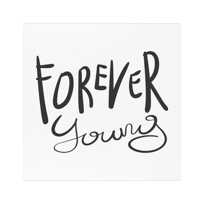 Forever Young Car Magnet - Fun Auto Decor, Inspirational Quotes, Vehicle Accessory, Gift for Friends, Car Accessories
