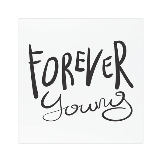 Forever Young Car Magnet - Fun Auto Decor, Inspirational Quotes, Vehicle Accessory, Gift for Friends, Car Accessories