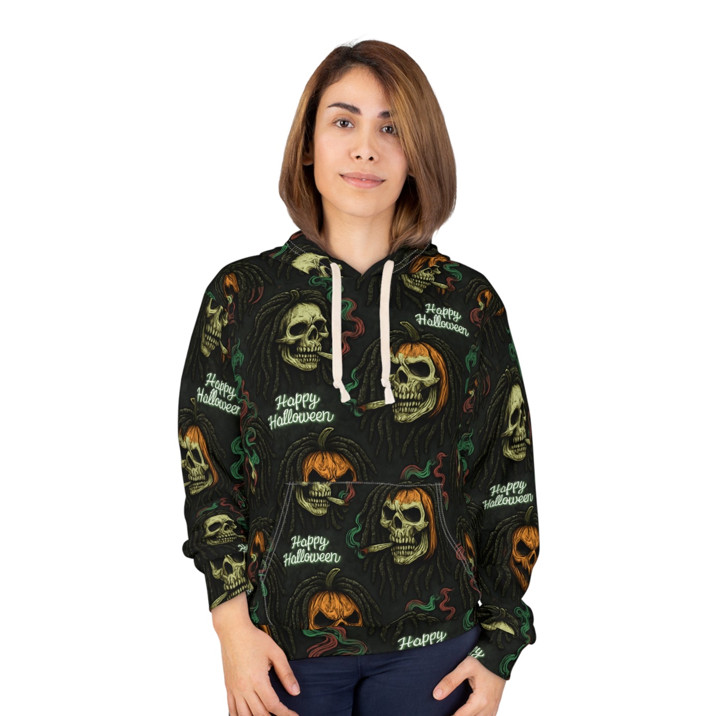 Halloween-Themed Unisex Pullover Hoodie, Spooky Costume, Cozy Sweatshirt, Trick or Treat Gift, Fall Wardrobe Essential