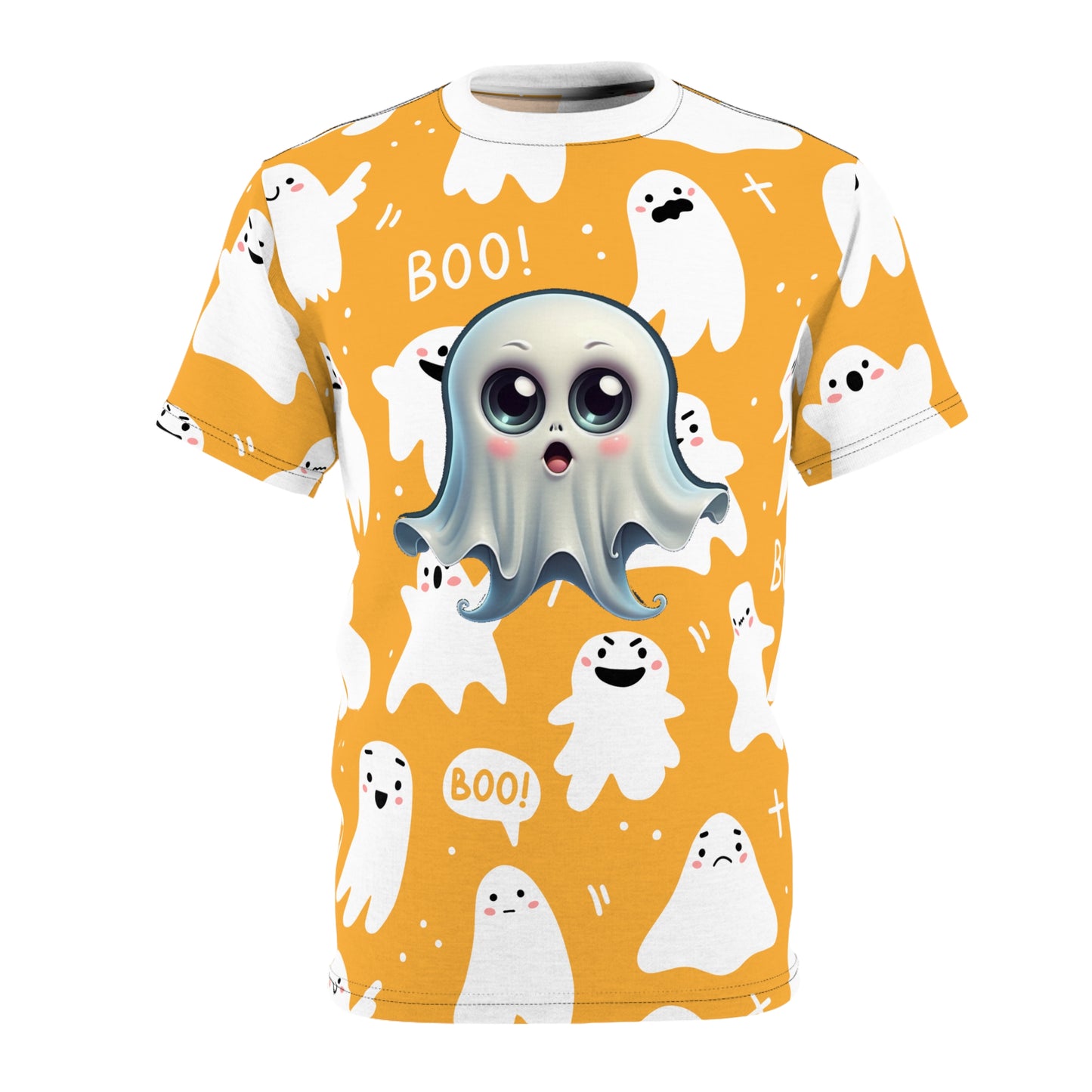 Cute Ghosts Halloween Unisex Tee, Fun Graphic Shirt, Spooky Season Apparel, Boo Ghost T-shirt, Halloween Costume Top