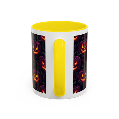 Halloween Pumpkin Coffee Mug, Spooky Ceramic Cup, Fall Decor, Autumn Gift, Halloween Party Essential, Seasonal Drinkware