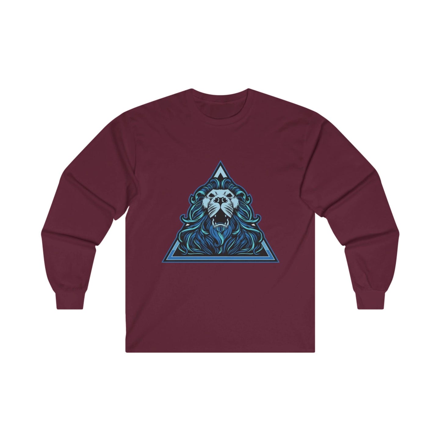 Lion Head in Blue Triangle - Mleem