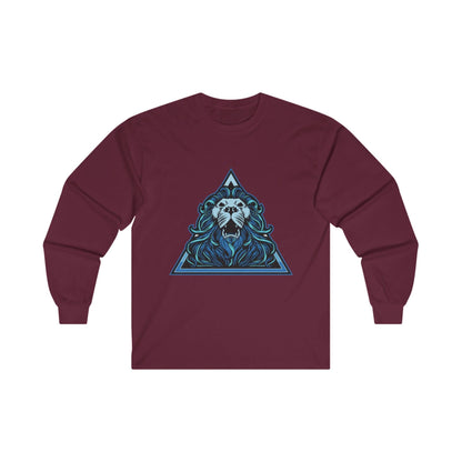 Lion Head in Blue Triangle - Mleem