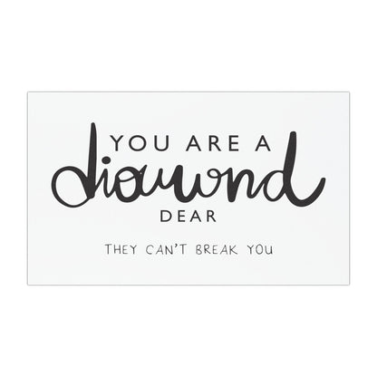 Inspirational Car Magnets - "You Are a Diamond Dear" - Motivational Decor for Vehicles, Gifts for Friends, Empowerment