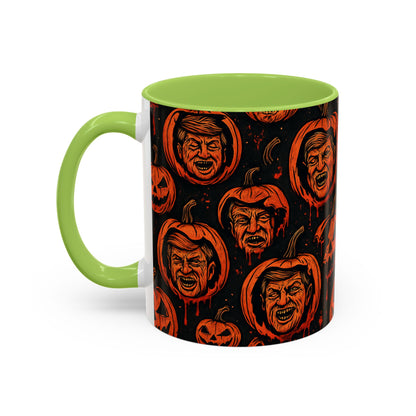 Spooky Pumpkin Faces Coffee Mug | Halloween Gifts, Funny Coffee Cup, Whimsical Mug, Holiday Decor, Unique Gifts