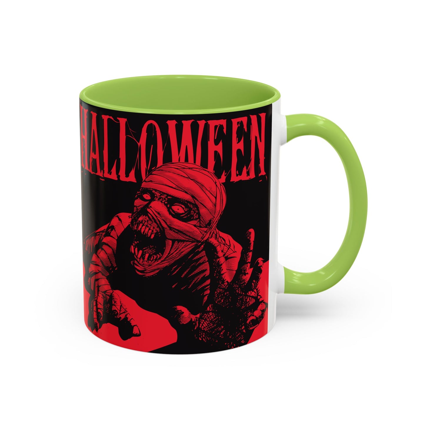 Halloween Accent Coffee Mug | Spooky Coffee Cup for Halloween Lovers, Trick or Treat Mug, Horror Decor, Gift for Fans