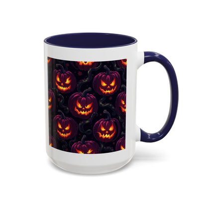 Halloween Pumpkin Coffee Mug, Spooky Ceramic Cup, Fall Decor, Autumn Gift, Halloween Party Essential, Seasonal Drinkware