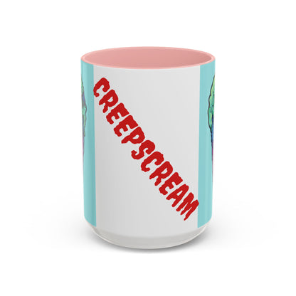 Creepy Ice Cream Mug - Perfect for Halloween, Unique Gift for Coffee Lovers, Spooky Decor, Creepscream Design, Fun Kitchenware