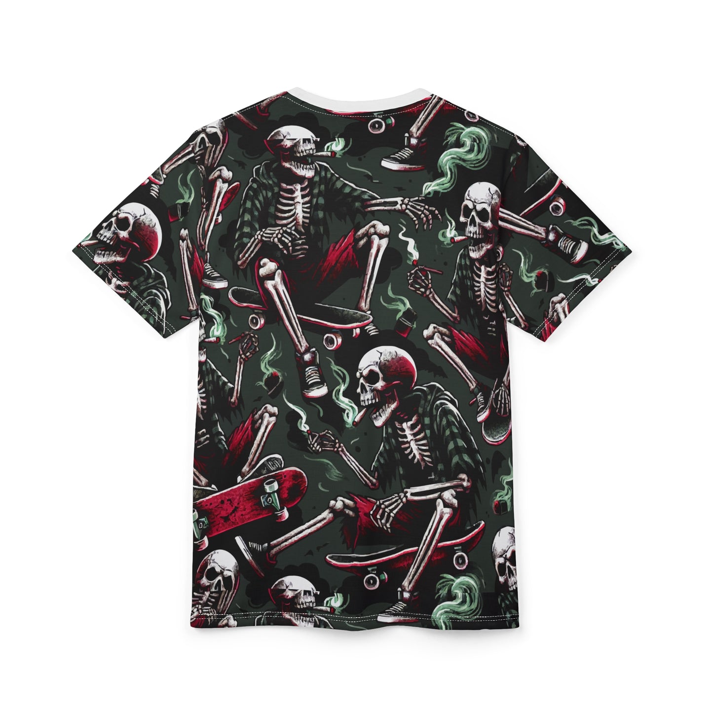 Skate Crew Unisex Tee, Edgy Skeleton Shirt, Cool Graphic T-Shirt, Streetwear Fashion, Gift for Skaters, Halloween Apparel