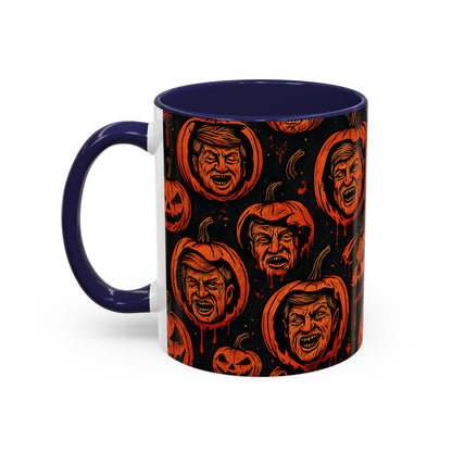 Spooky Pumpkin Faces Coffee Mug | Halloween Gifts, Funny Coffee Cup, Whimsical Mug, Holiday Decor, Unique Gifts