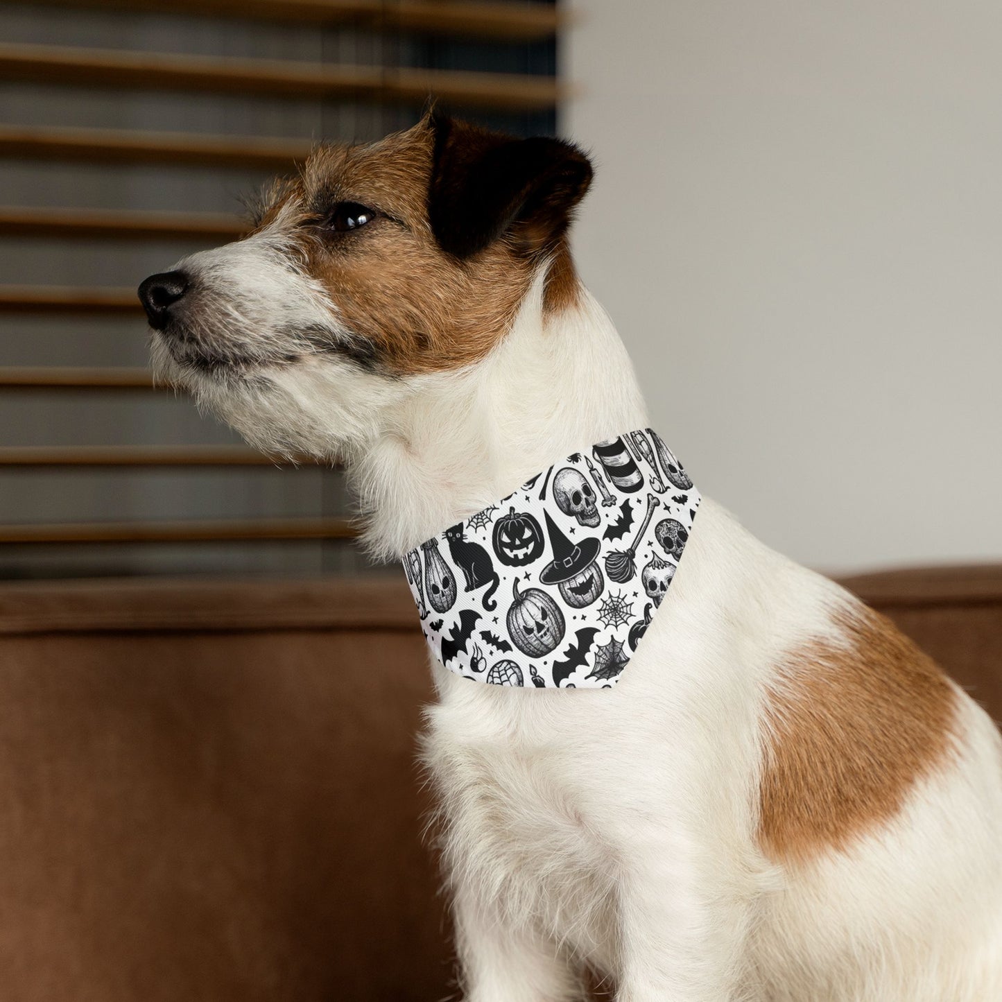 Spooky Pet Bandana Collar for Halloween, Dog Accessory, Halloween Costume, Pet Gift, Festival Fashion, Pet Costume