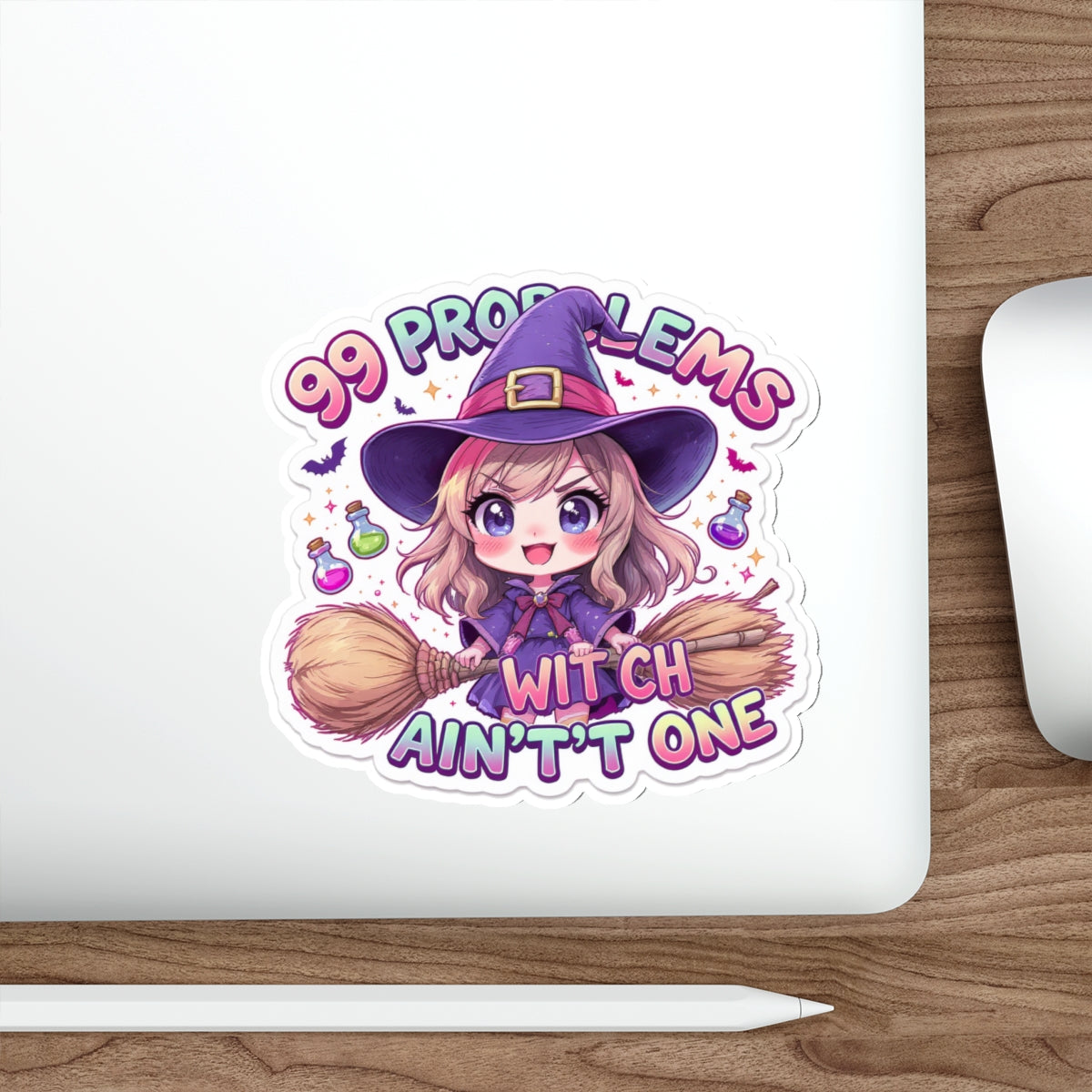 Whimsical Witch Die-Cut Stickers | Cute Halloween Decor, Planner Accessories, Gift for Witchy Souls, Spooky Sticker Set