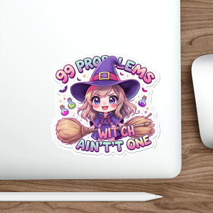 Whimsical Witch Die-Cut Stickers | Cute Halloween Decor, Planner Accessories, Gift for Witchy Souls, Spooky Sticker Set