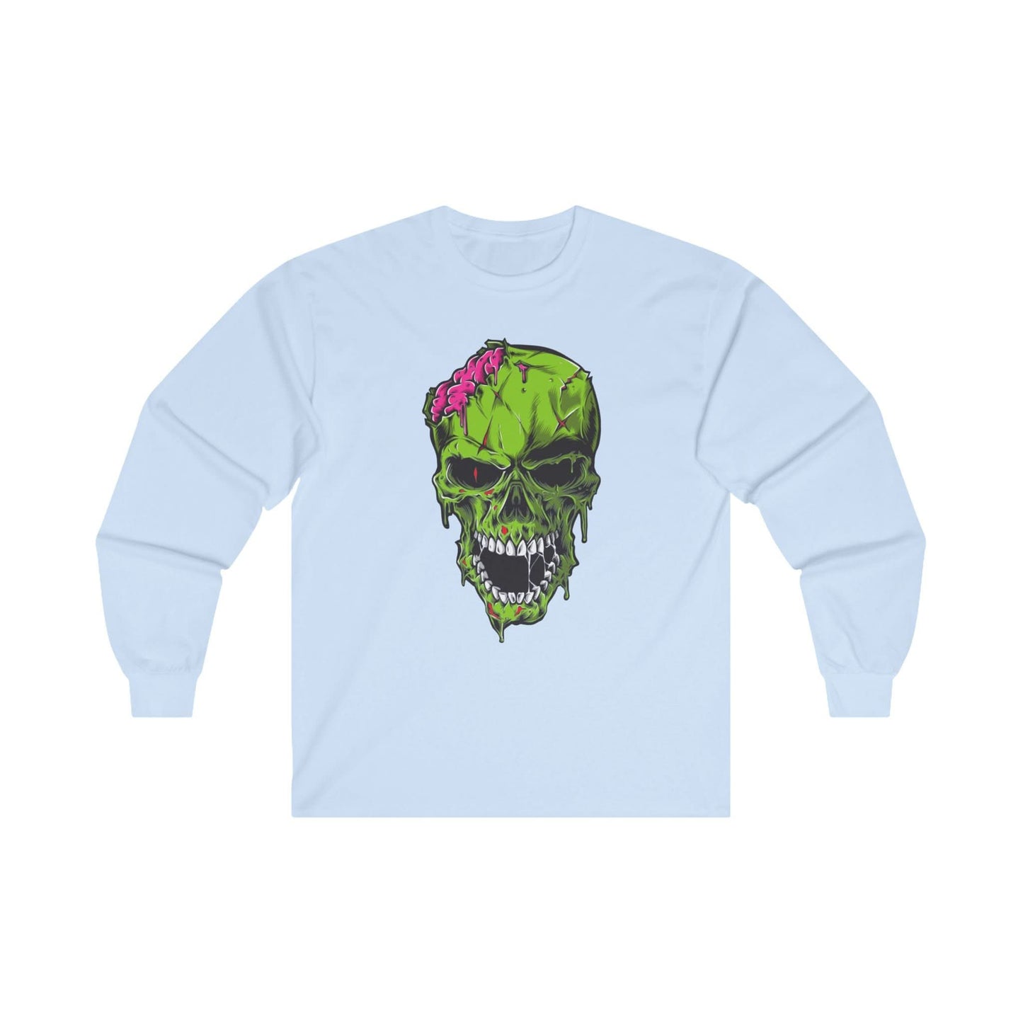 Scary Zombie Head Illustration - Mleem
