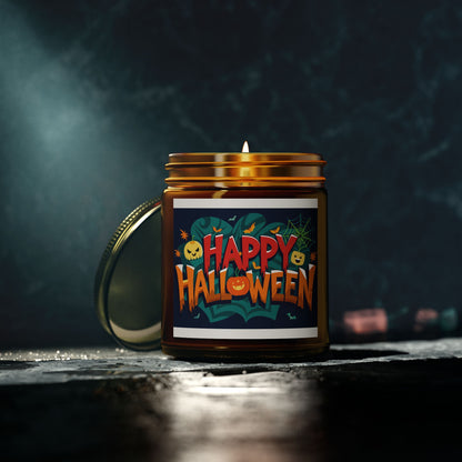 Halloween Themed Scented Candles - Coconut Apricot Wax (4oz, 9oz) | Festive Fall Decor, Trick or Treat Gift, Cozy Autumn Vibes, [...]