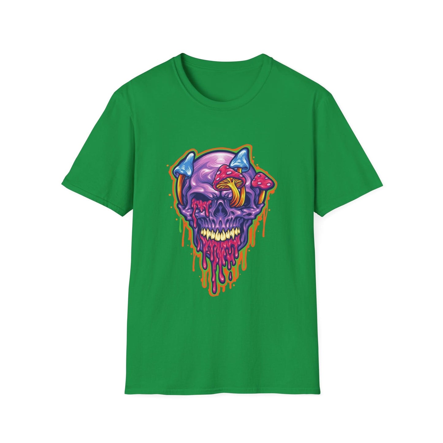 Magic Trippy Skull Mushroom Psychedelic - Mleem