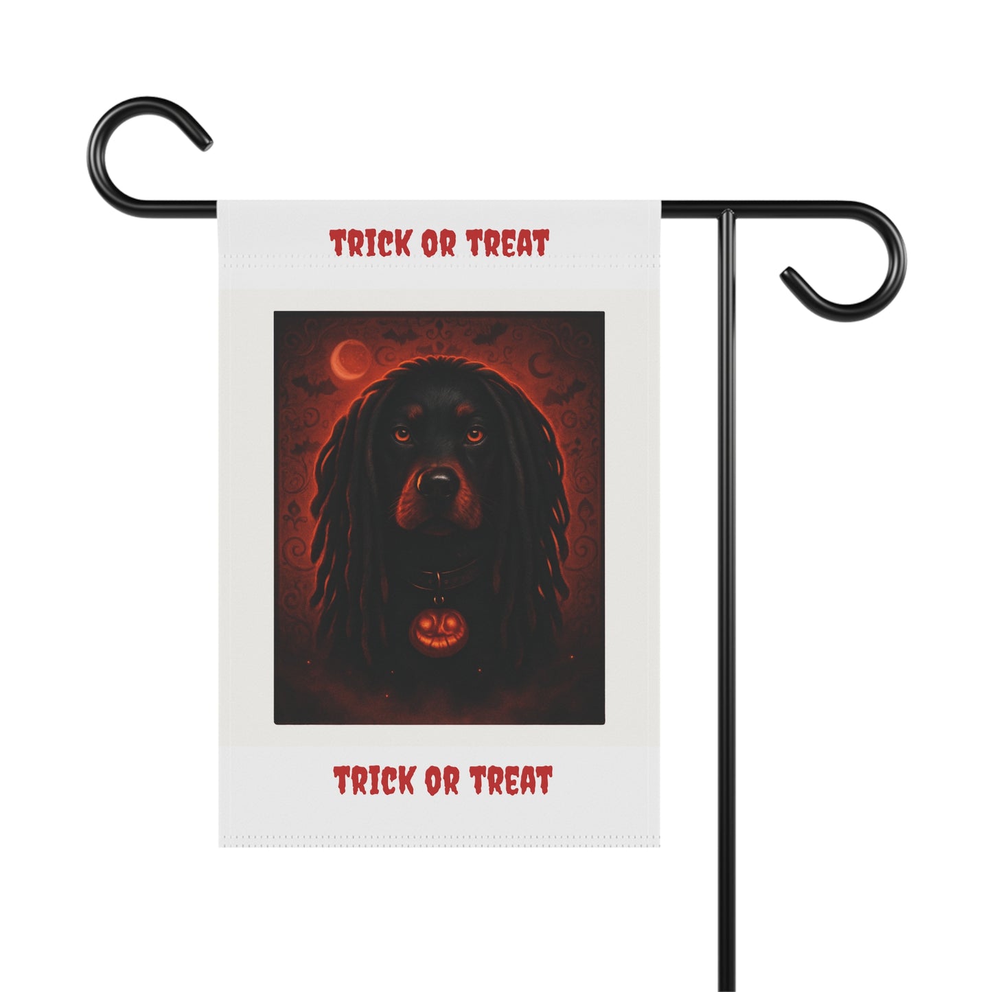 Halloween Garden Banner, Trick or Treat Decor, Fall Seasonal Flag, Dog Lover Gift, Outdoor Home Decoration