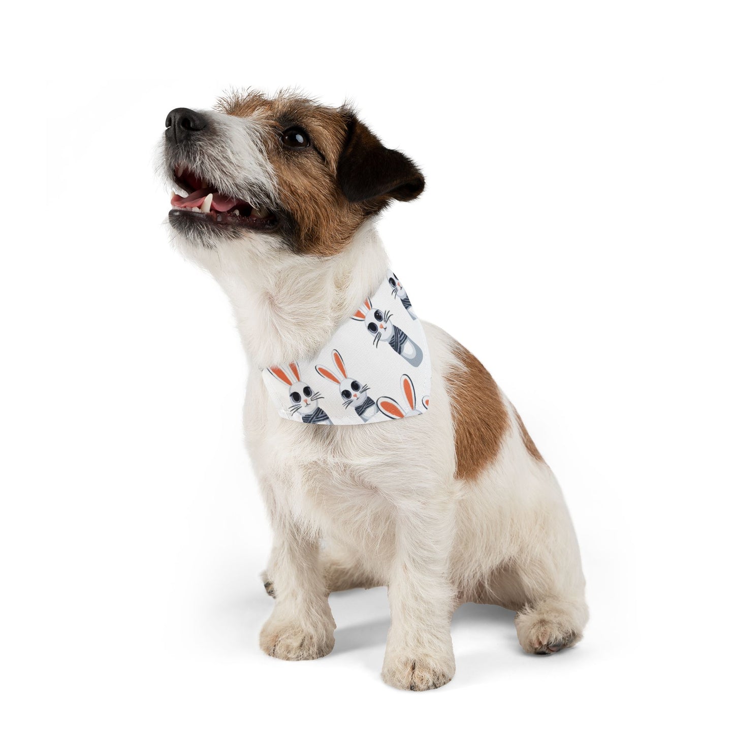 Charming Pet Bandana Collar for Dogs, Playful Bunny Design, Cute Gift for Pet Lovers, Perfect for Spring Celebrations