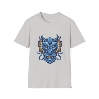 Blue Angry Dragon Head Mascot - Mleem