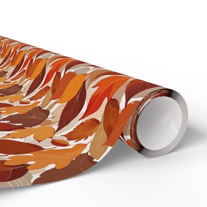 Autumn Leaf Wrapping Paper, Fall Gift Wrap, Eco-Friendly Gift Wrap, Thanksgiving Decor, Seasonal Paper