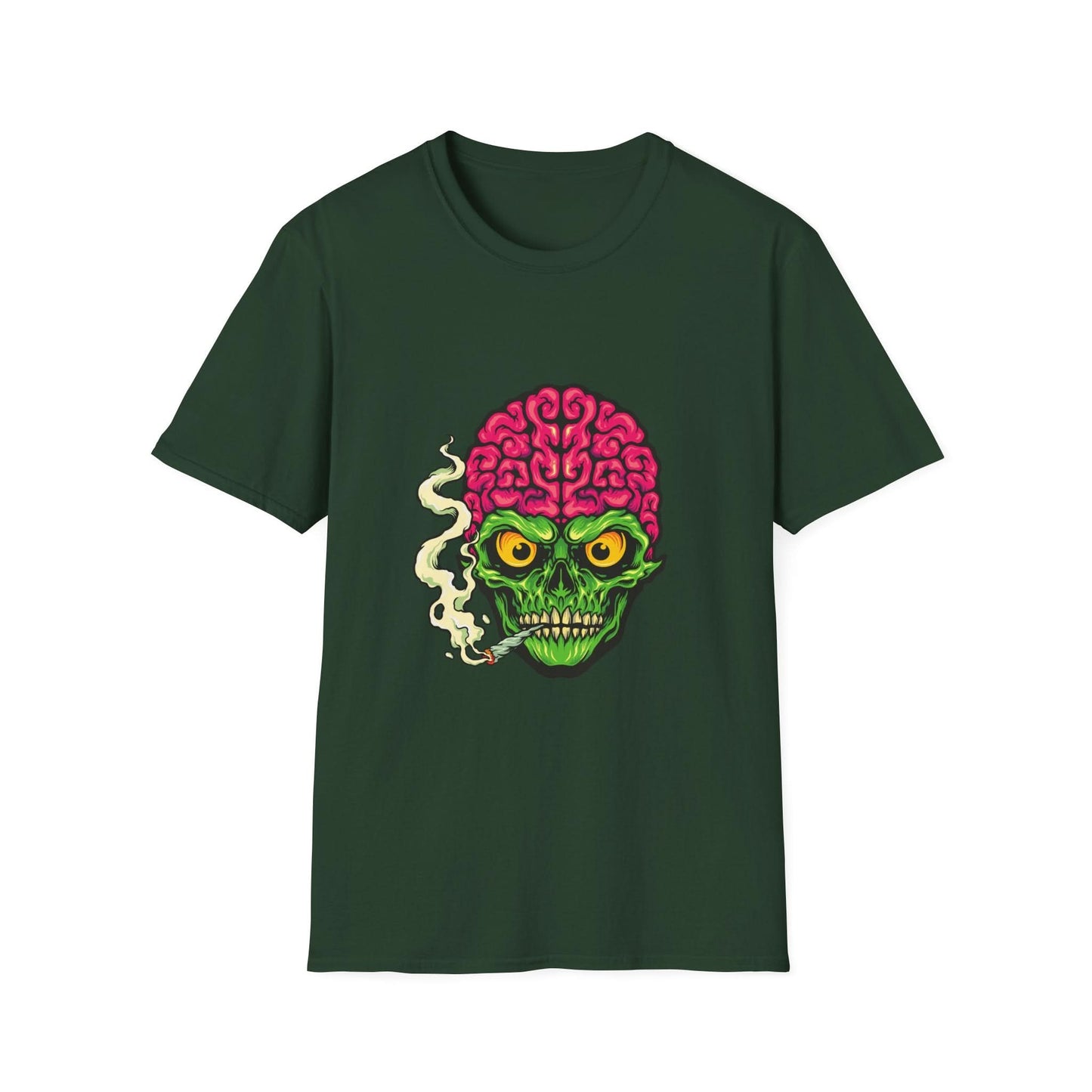 Smoking Skull Weed Cigarette Mascot - Mleem