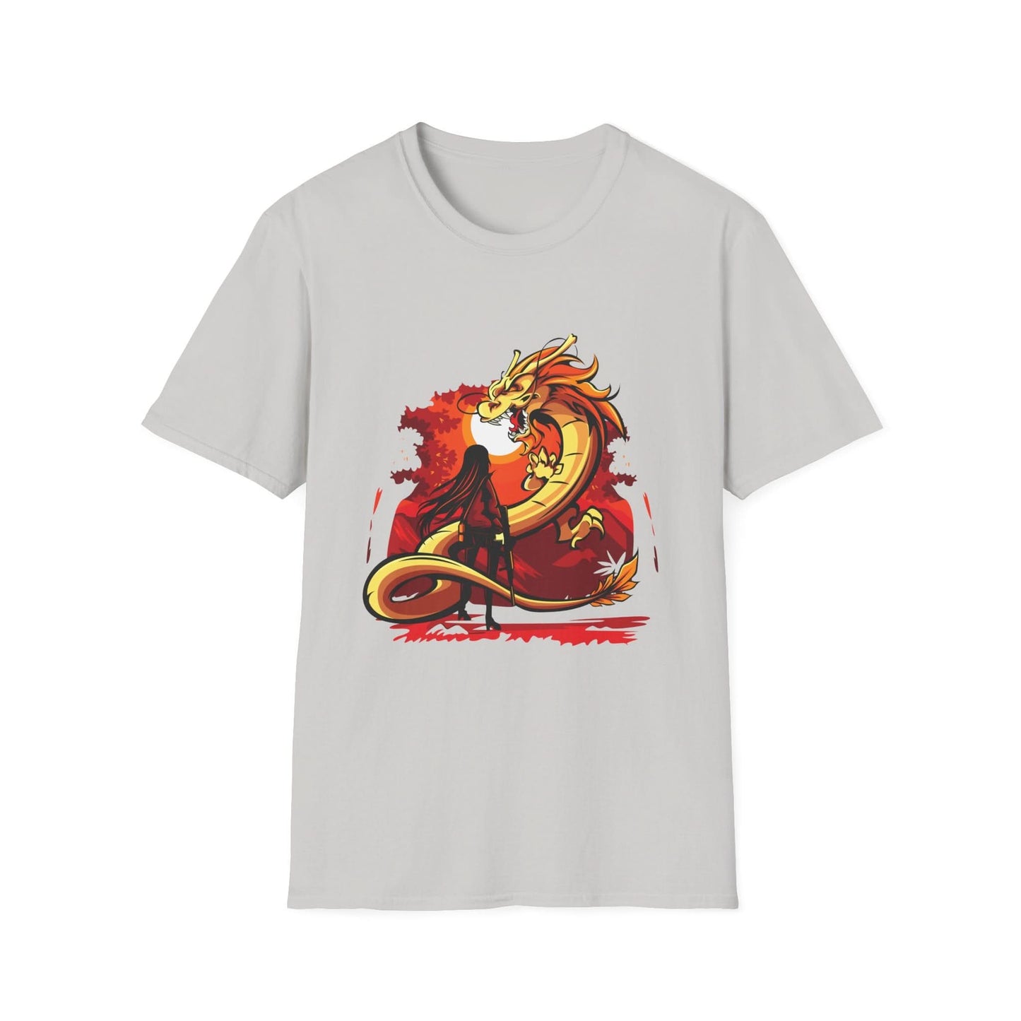 Girl Facing A Dragon - Mleem