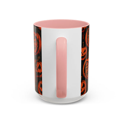 Spooky Pumpkin Faces Coffee Mug | Halloween Gifts, Funny Coffee Cup, Whimsical Mug, Holiday Decor, Unique Gifts