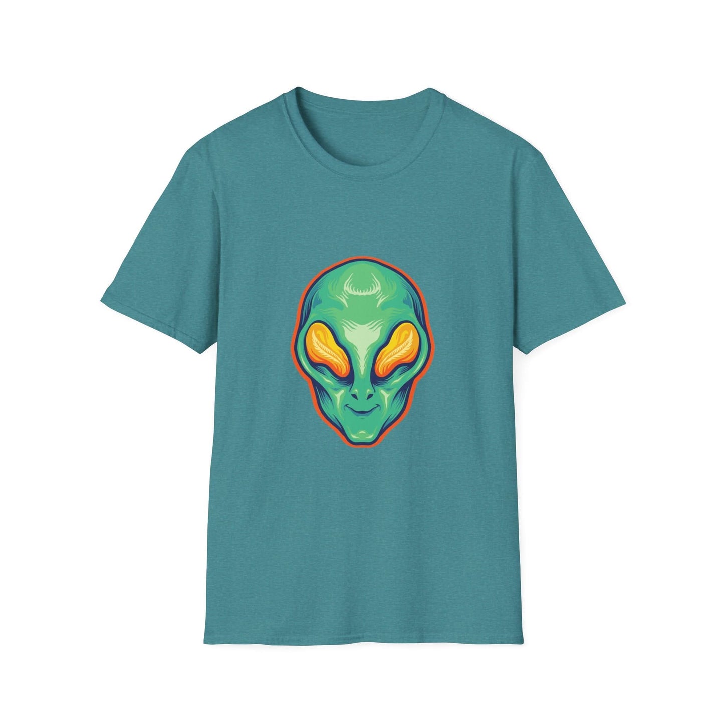 Alien Head Green Smile Mascot - Mleem