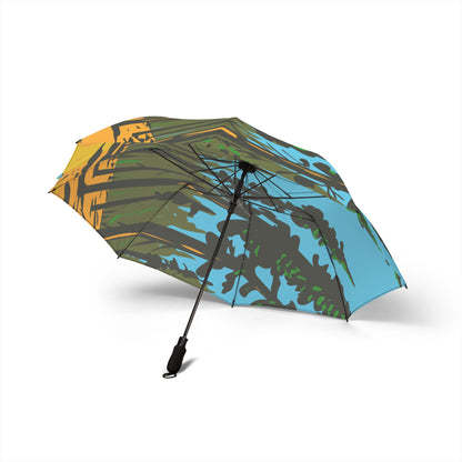 Tropical Foldable Umbrella | Stylish Sunshade, Compact Rain Gear, Travel Umbrella, Beach Accessory, Unique Gift for Nature Lovers