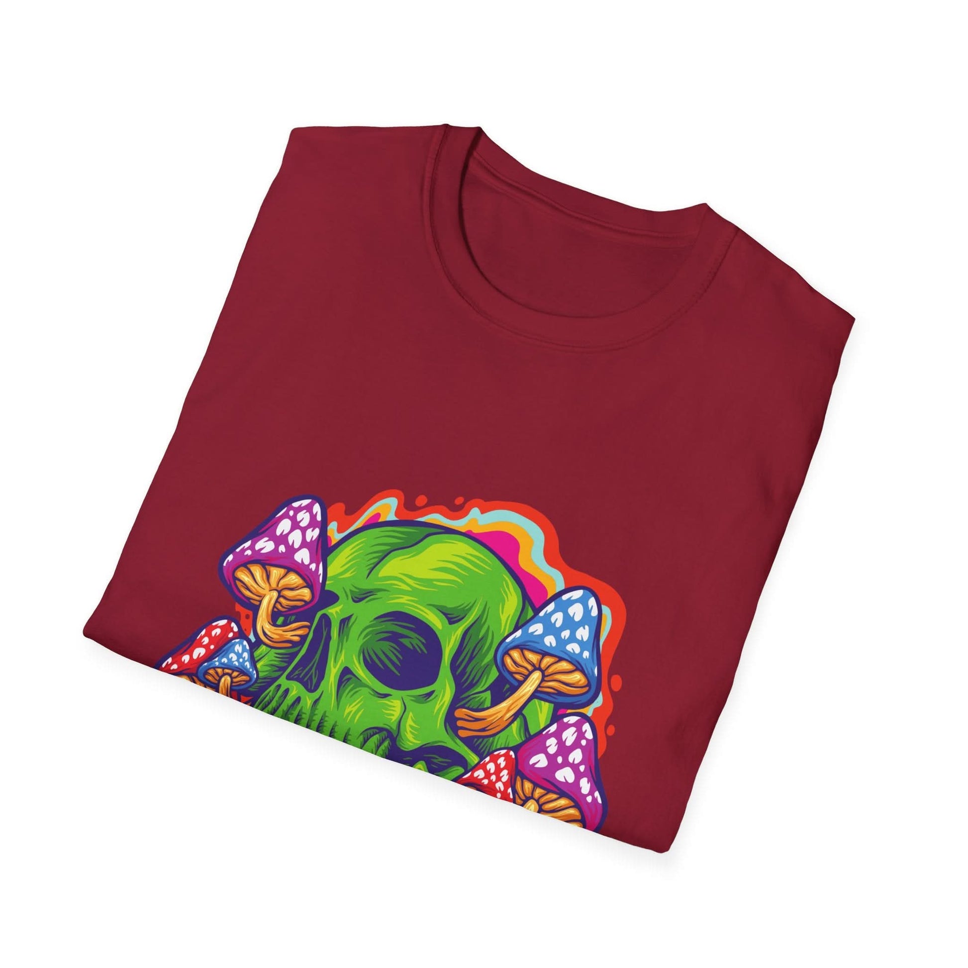 Psychedelic Skull with Mushrooms - Mleem