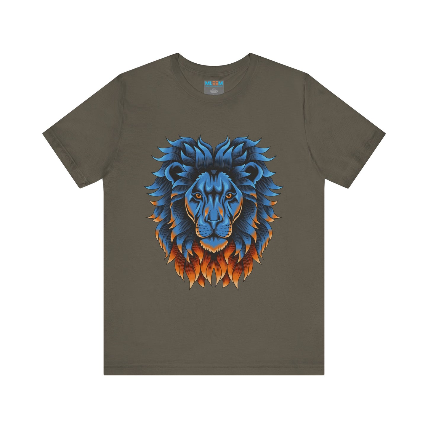 Dynamic Lion Graphic Tee - Unisex Short Sleeve Jersey T-Shirt