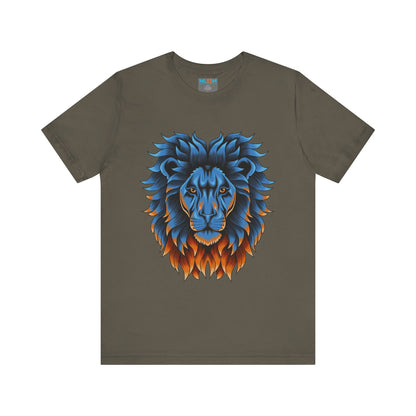Dynamic Lion Graphic Tee - Unisex Short Sleeve Jersey T-Shirt