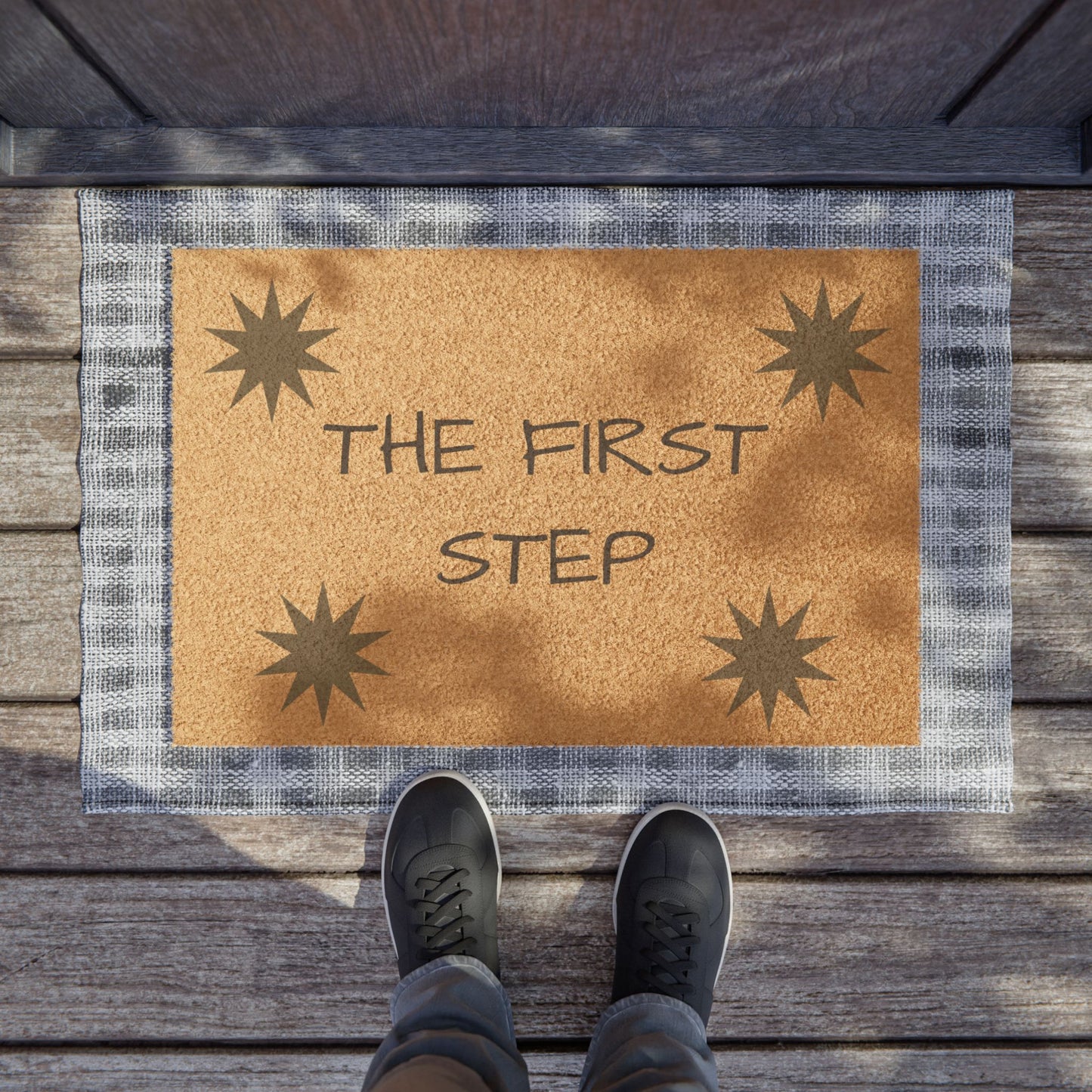 Welcome Doormat with Inspirational Quote, Entryway Decor, Housewarming Gift, Outdoor Mat, Home Sweet Home, Motivational Door Rug