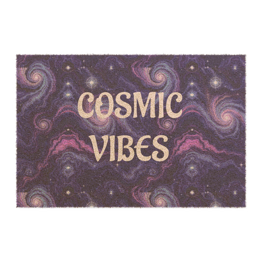 Cosmic Vibes Doormat - Galaxy Welcome Mat, Home Decor, Astrological Gifts, Space Lover Gift, Front Porch Welcome