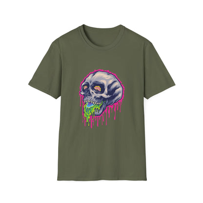 Scary Colorful Stone Skull - Mleem