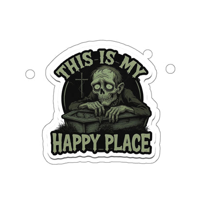 Spooky Die-Cut Stickers - Horror Theme, Laptop Décor, Gift for Halloween Lovers, Unique Sticker Collection, Creepy Home Décor