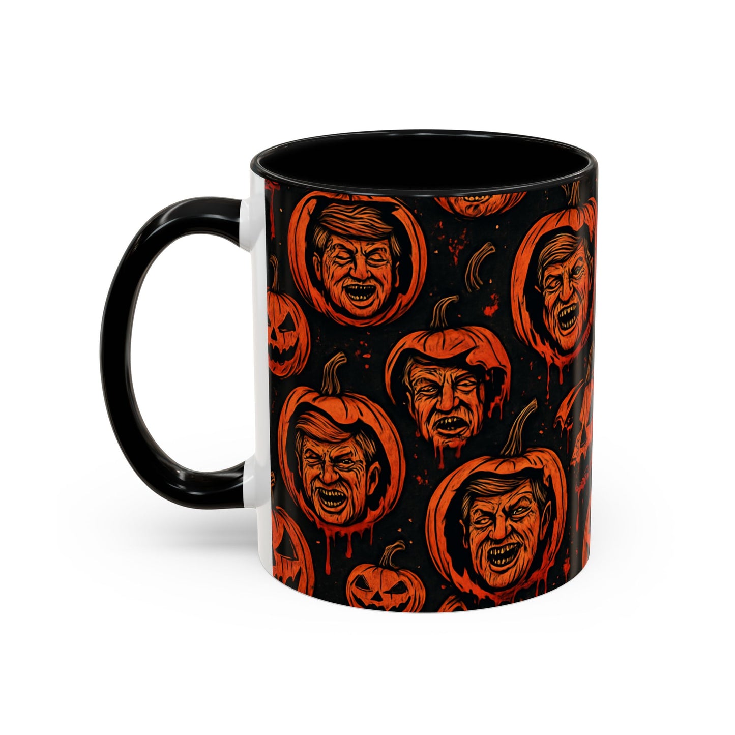 Spooky Pumpkin Faces Coffee Mug | Halloween Gifts, Funny Coffee Cup, Whimsical Mug, Holiday Decor, Unique Gifts