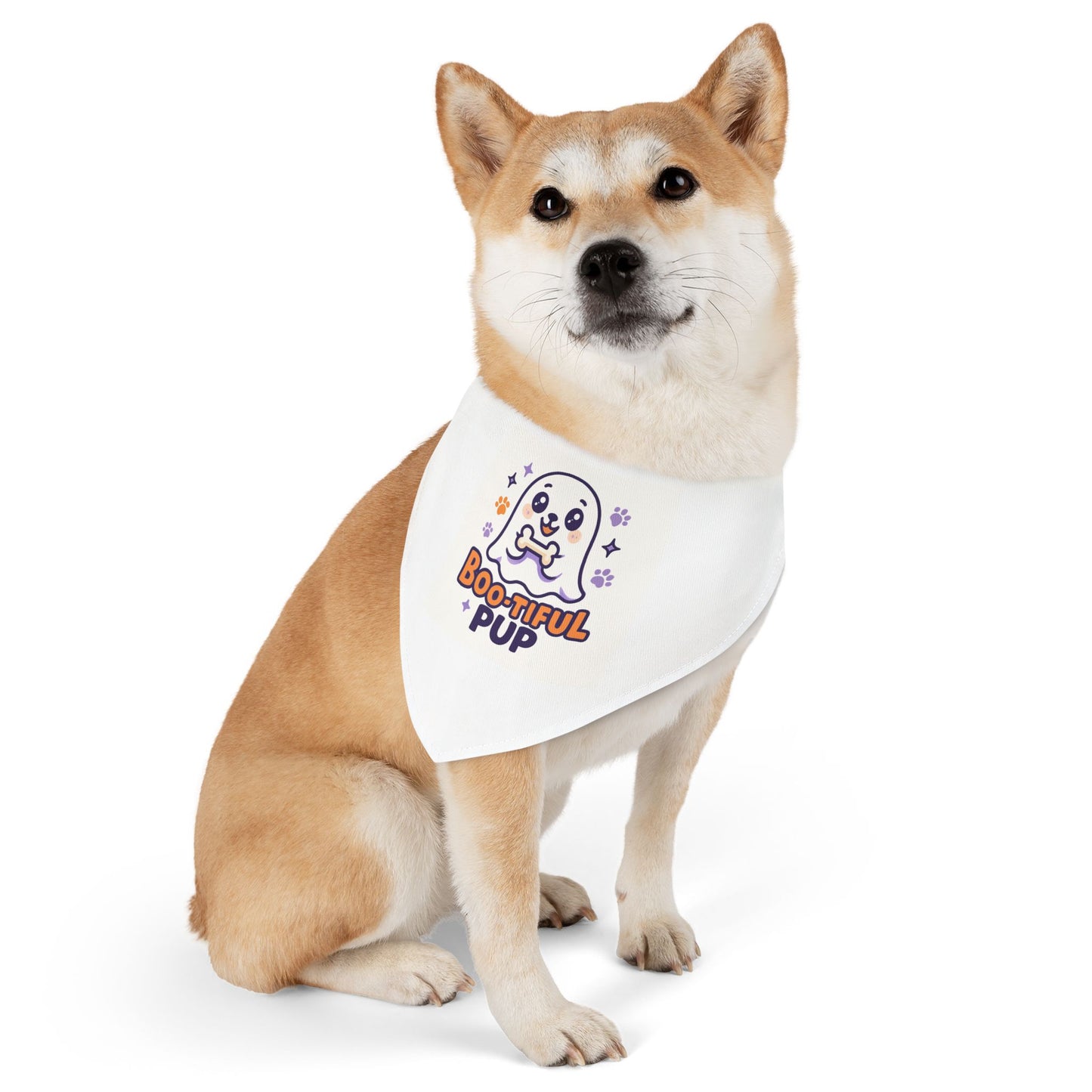 Boo-tiful Pup Pet Bandana Collar, Halloween Dog Accessory, Cute Pet Gift, Spooky Season Style, Dog Fashion, Pet Halloween Costume