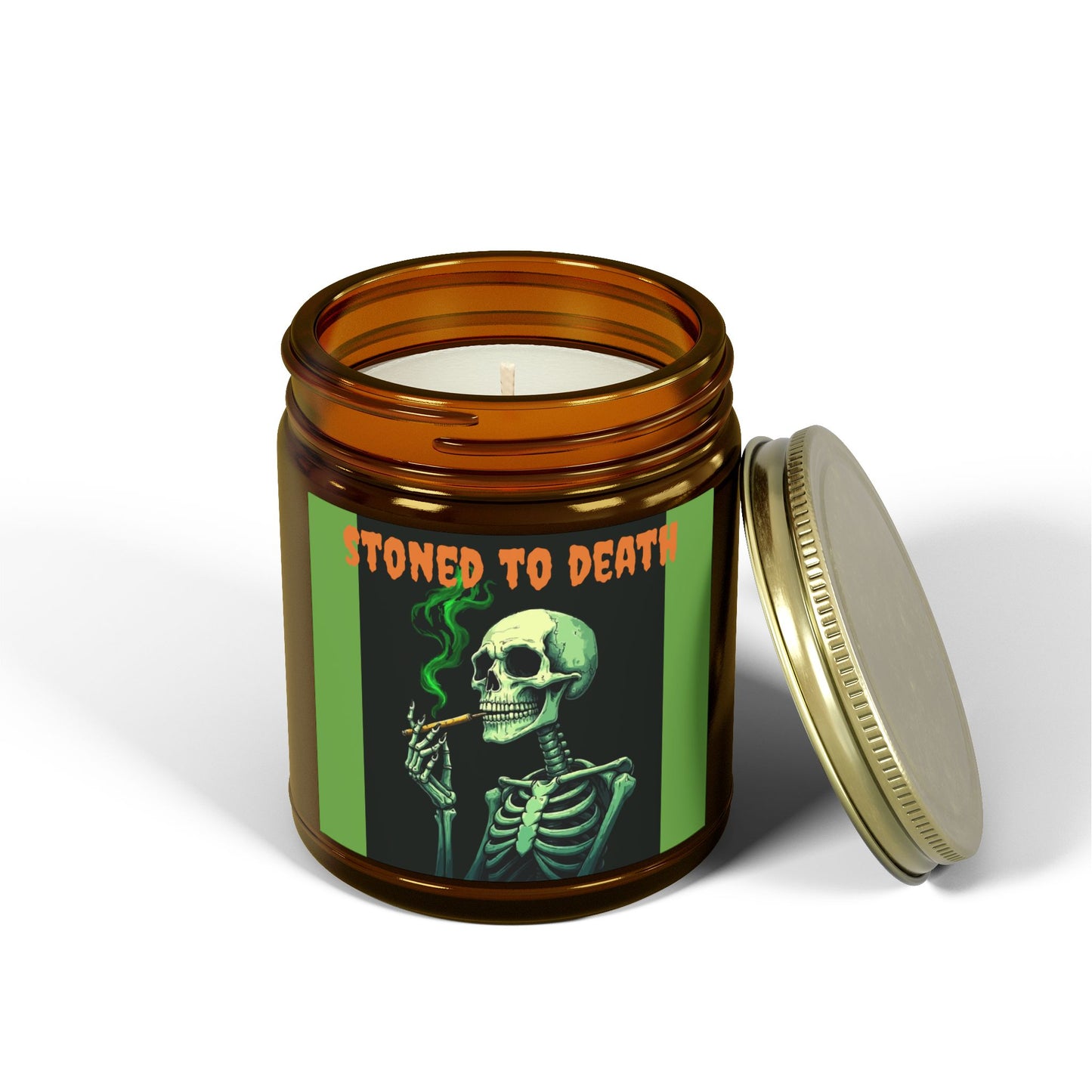 Spooky Scented Candle - 'Stoned to Death', Halloween Decor, Gift for Adults, Home Fragrance, Party Favor, Relaxation