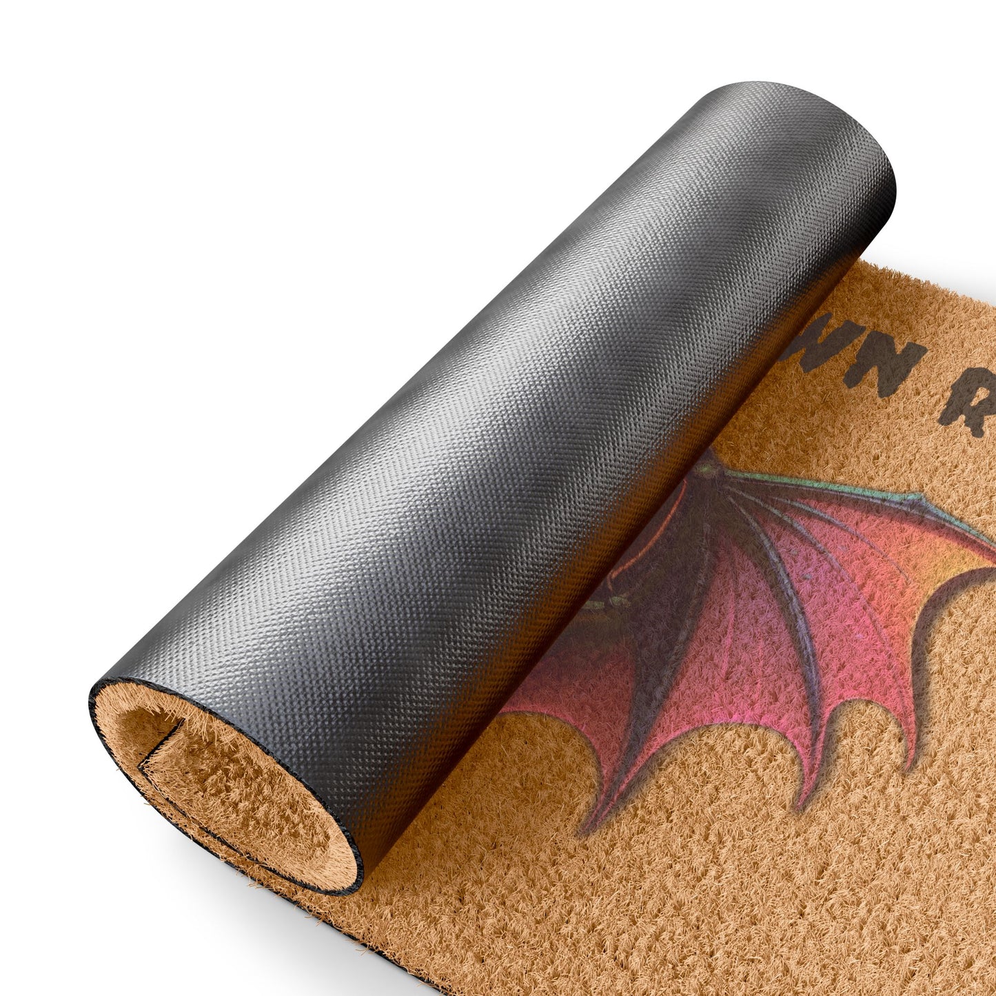 Whimsical Bat Doormat - Perfect for Halloween, Spooky Home Decor, Unique Gifts, Front Entry Rug, Bat-Themed Decor