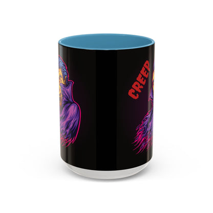 Creepy Gothic Accent Coffee Mug for Spooky Vibes, Halloween Decor, Unique Gift, Coffee Lover, Witchcraft Essentials