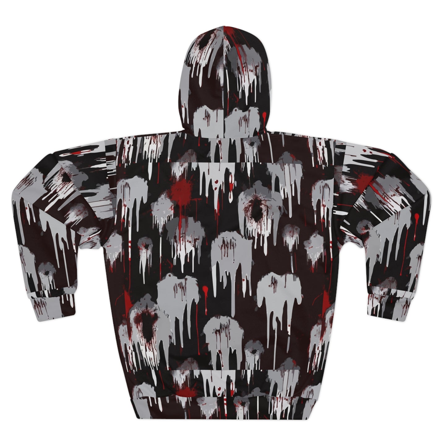 Artistic Graphic Pullover Hoodie, Stylish Sweatshirt, Unique Fashion Hoodie, Cozy Layering Piece, Casual Wear, Trendy Gift Idea