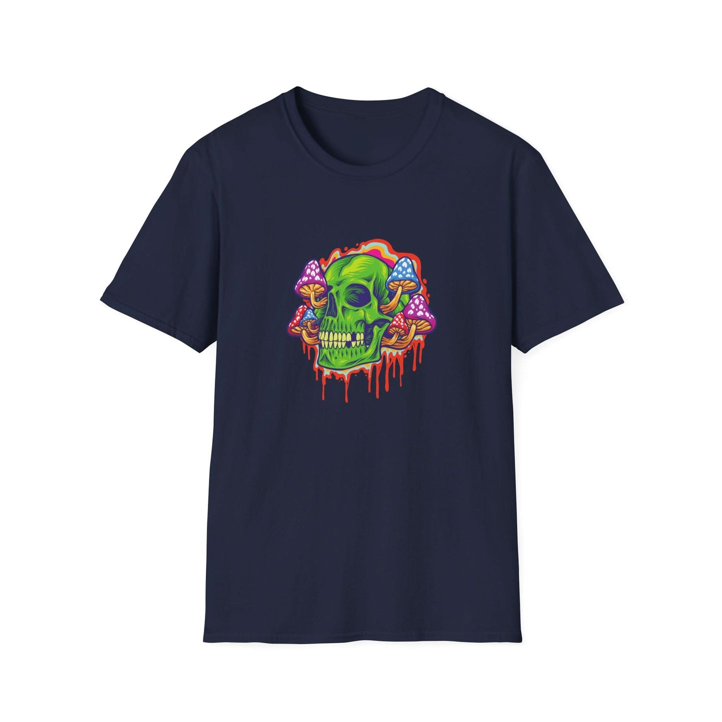 Psychedelic Skull with Mushrooms - Mleem