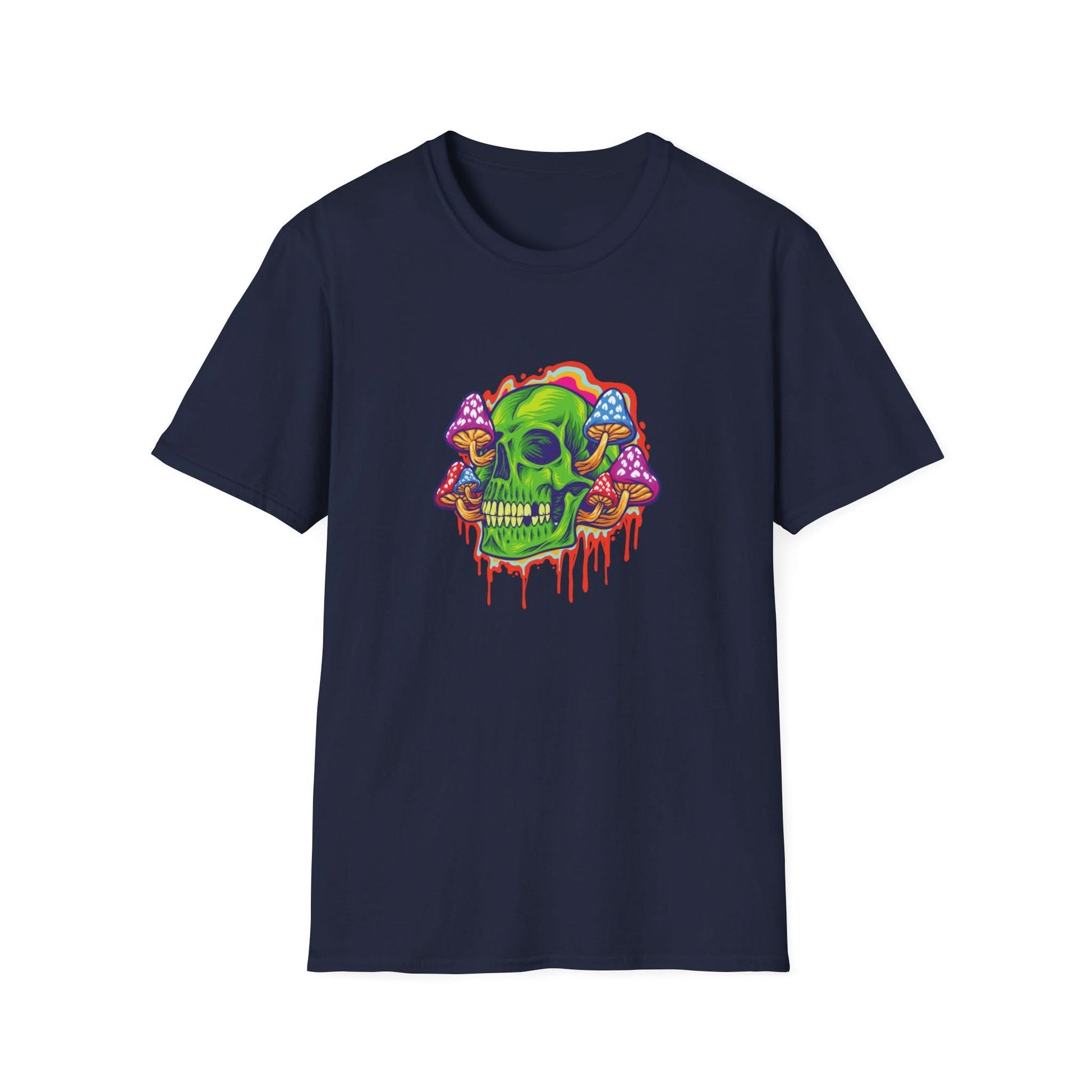 Psychedelic Skull with Mushrooms - Mleem