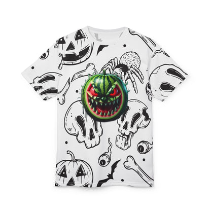 Halloween Unisex Graphic Tee, Spooky Shirt for Halloween, Alternative Fashion, Goth Style, Casual Wear