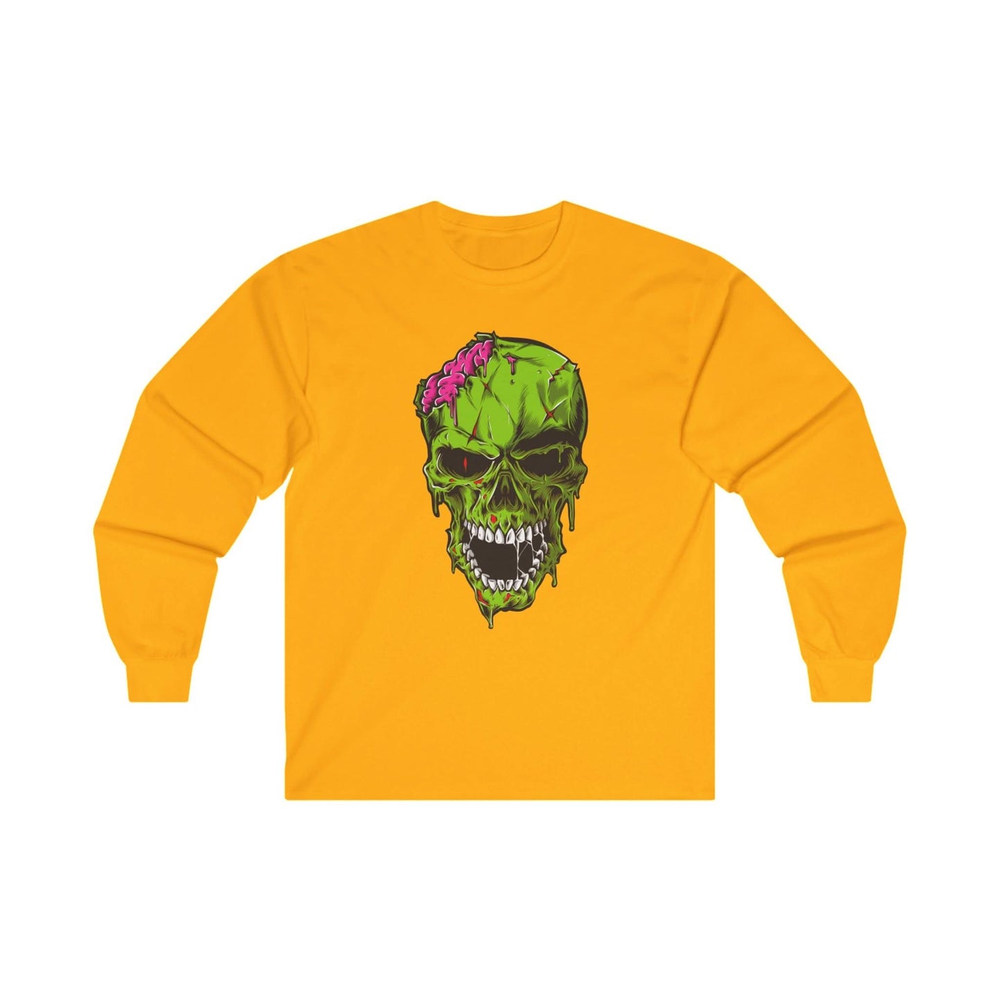 Scary Zombie Head Illustration - Mleem