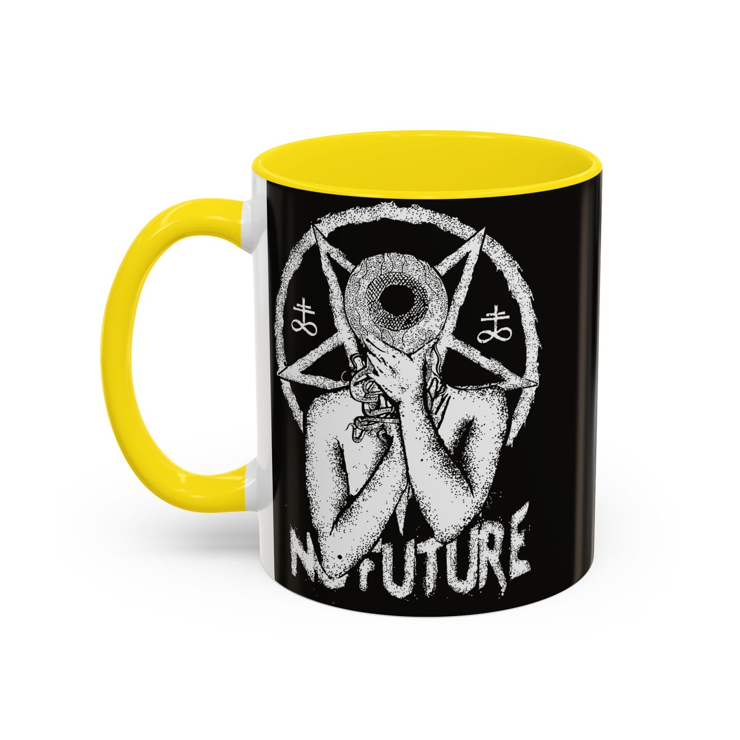 Gothic Ceramic Coffee Mug – Dark Art, Unique Gift, Halloween Decor, Witchy Vibe, Spooky Homeware