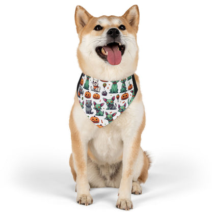 Halloween Pet Bandana Collar, Dog Accessory for Fall, Cute Dog Costume, Trick or Treat Bandana, Pet Halloween Costume