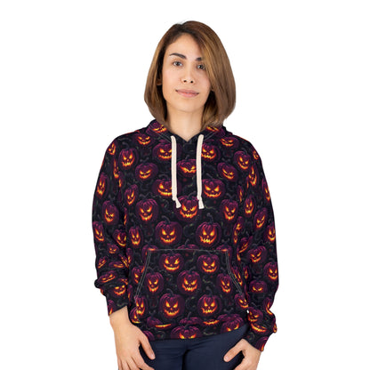 Halloween Pumpkin Unisex Pullover Hoodie, Spooky Hoodie for Fall, Ghosts and Ghouls Apparel, Pumpkin Spice Sweatshirt, Halloween Costume