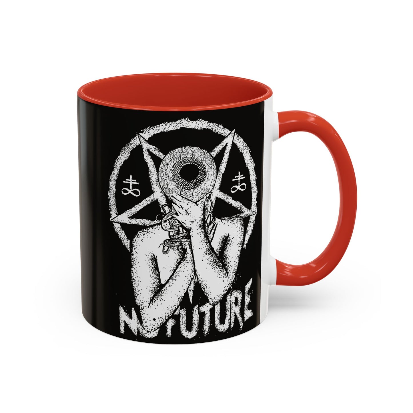 Gothic Ceramic Coffee Mug – Dark Art, Unique Gift, Halloween Decor, Witchy Vibe, Spooky Homeware